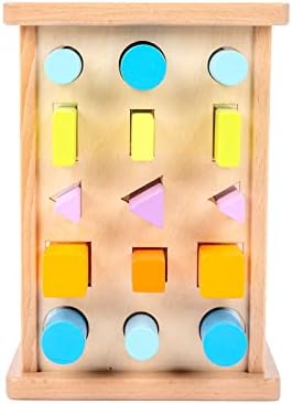 Montessori Sensory Educational Toys Unisex 1-2-3 Years Wooden 3D Shape Matching Color Sorting Sticks Game 15 Pcs Cognitive China