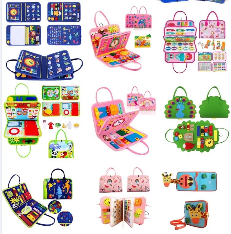 Montessori Toys Early Educational Baby Toys Customized Resources Teaching Early Education Montessori Toys Felt Busy Board