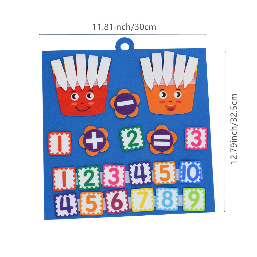 Direct Factory Sale Early Learning Felt Busy Board - Educational Arithmetic Toy for Toddlers, Reusable and Portable