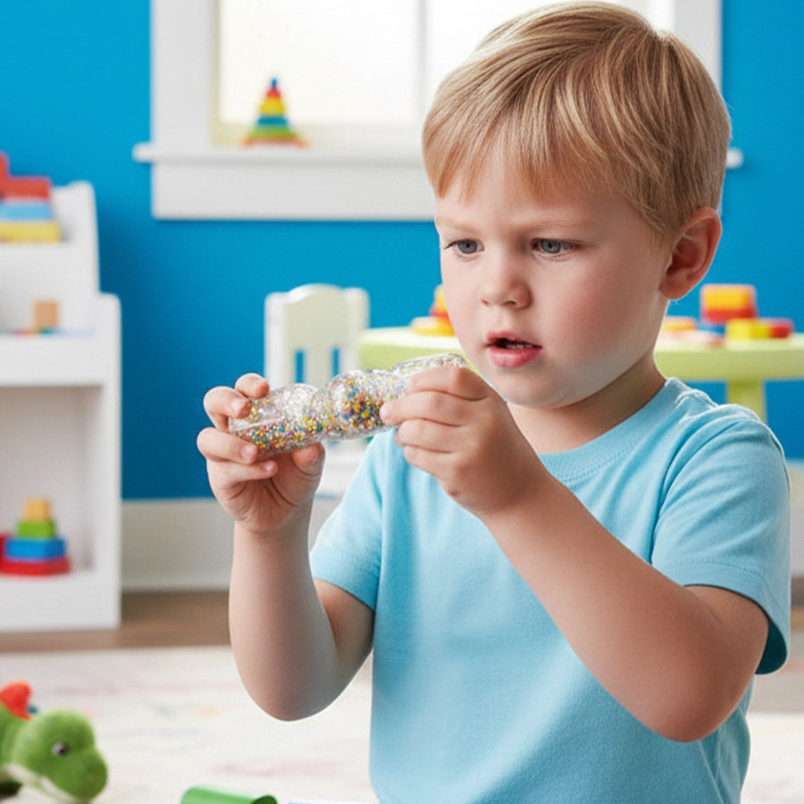 Filling Soft Building Blocks, Transparent and Colorful Jelly Building Blocks, Early Childhood Education for Toddlers