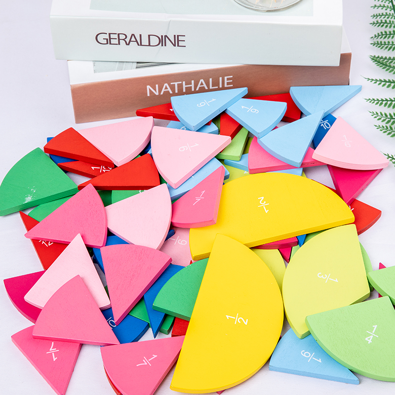 Cheap Hot Sale Toys Mathematics Teaching Aids Fraction Toy Set Intelligence Development Game Souptoys