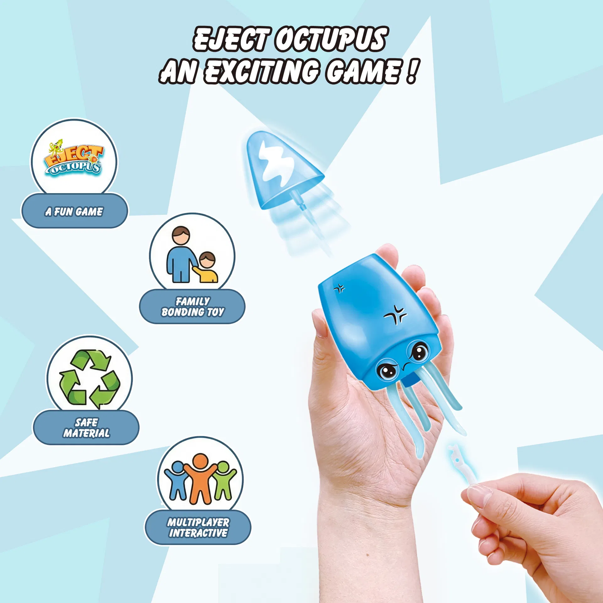 Kids Educational Pop up Octopus Launcher Toy