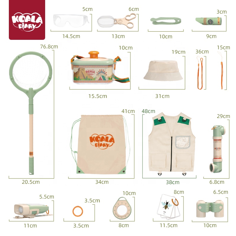 Koala Diary Bug Kids Explorer Kit Catcher Kit for Kids Outdoor Exploration Set Outdoor Explorer Kit for Kids Toys