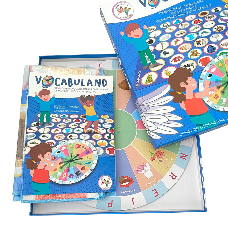 Custom Printed Interactive Learning Toy Cognitive Development Activity Set Educational Board Game for Children