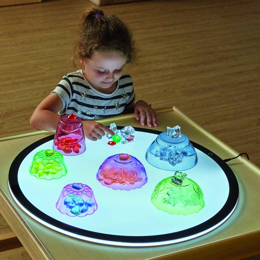 New Educational Sience Toys School Play Sensory Preschool LED Light Table Light Panel Pad for Kids