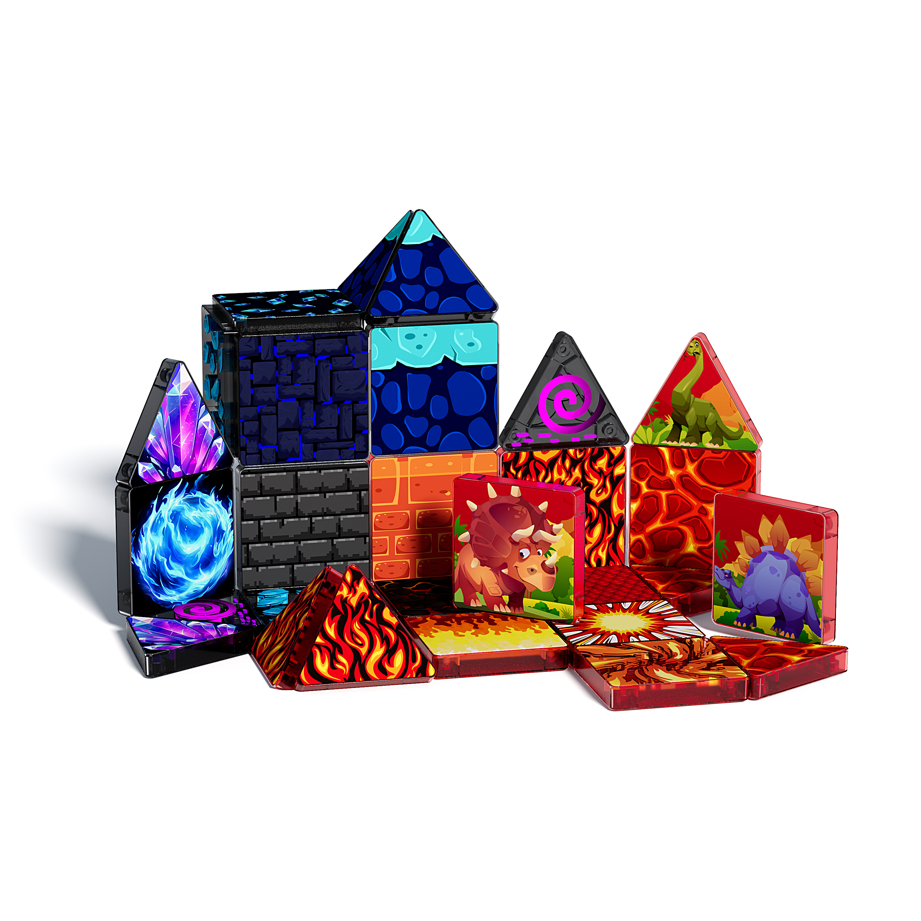 CBTOYS Educational STEM Toys 3.75CM Mini Magnetic Tiles Travel Set for Kids Factory OEM Customized Service
