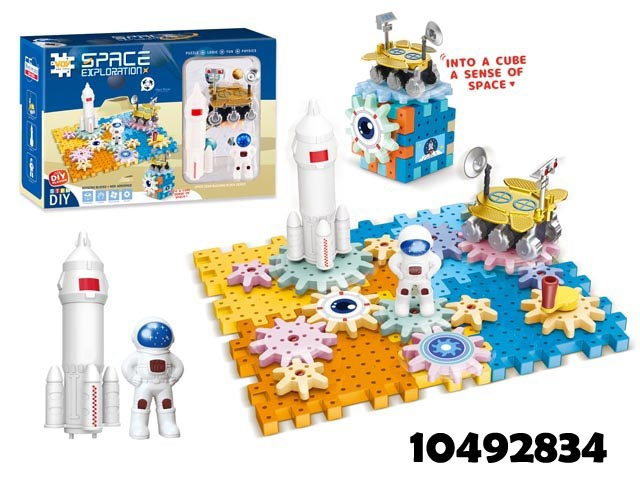 Electric Gears Toys for Kids, Educational Construction Toys for Toddlers, Creative Building Blocks Toy Set for Boys and Girls, Gift for Children