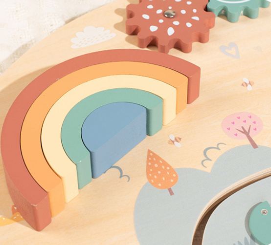 Rainbow Busy Board Detail 3