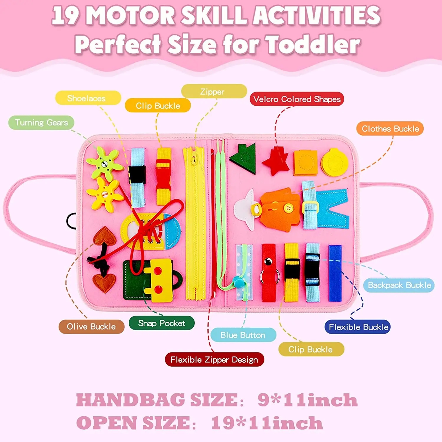 In Stock Montessori Toys for Toddler Early Education Felt Busy Boards