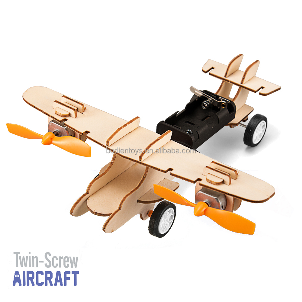 New Item DIY Educational Wooden Student Scientific Physics Toys Solar Rover for Kids-Sets Packaged