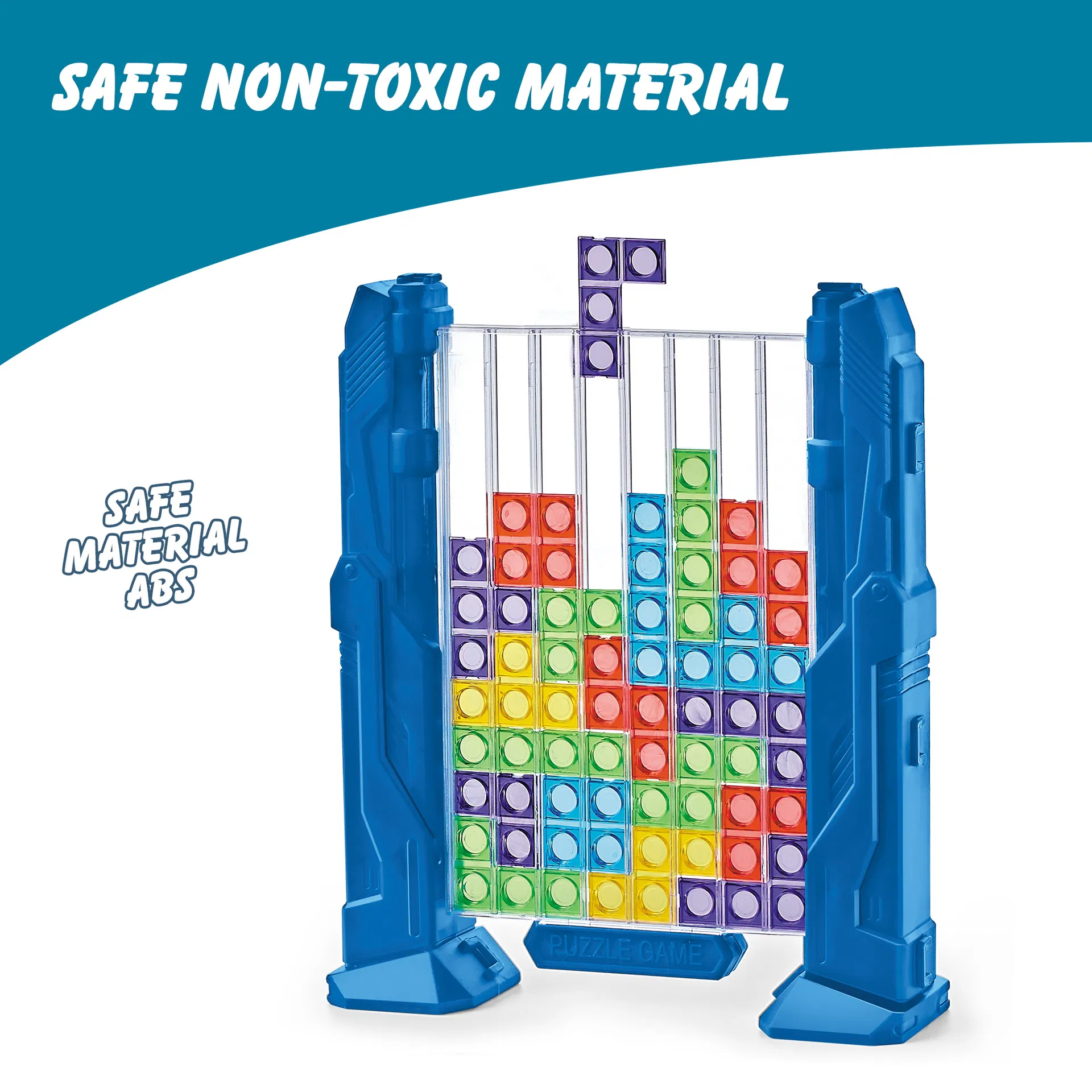 Custom OEM/ODM Tetris Brick Puzzle Game Manufacturer Multiplayer Interactive Educational Kids Toy