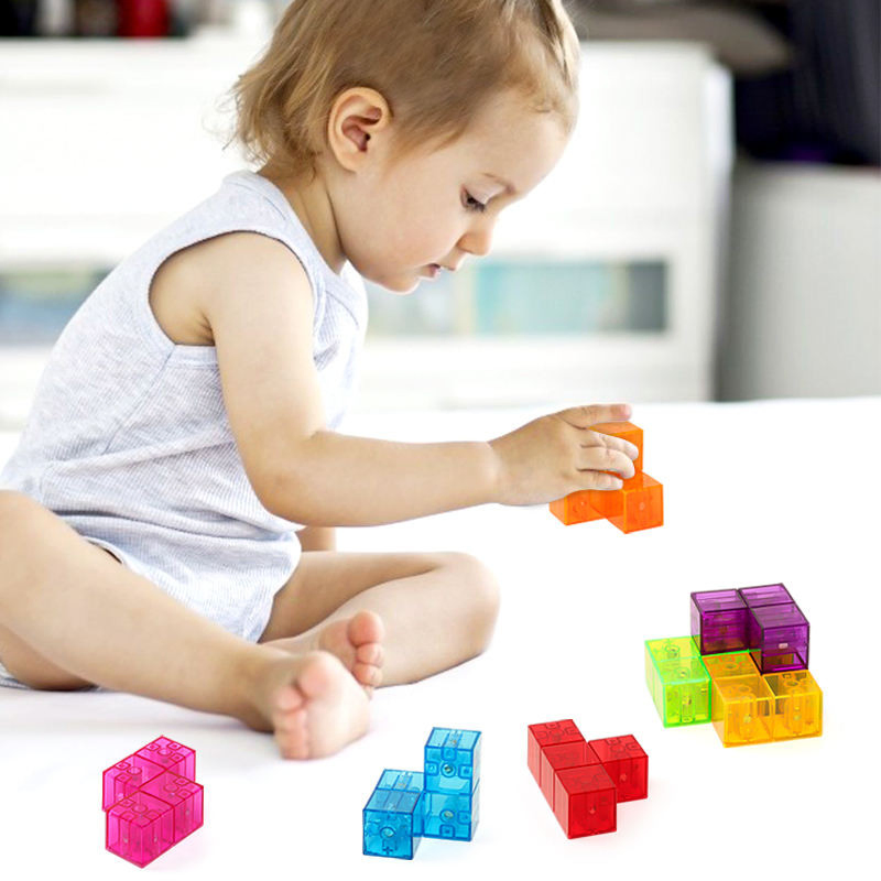 730A Magnetic Magic Cube Set, Stem Educational Building Blocks, 3D Magnetic Puzzle Toy, Creative Construction Set for Kids Ages 3+, OEM Acceptable