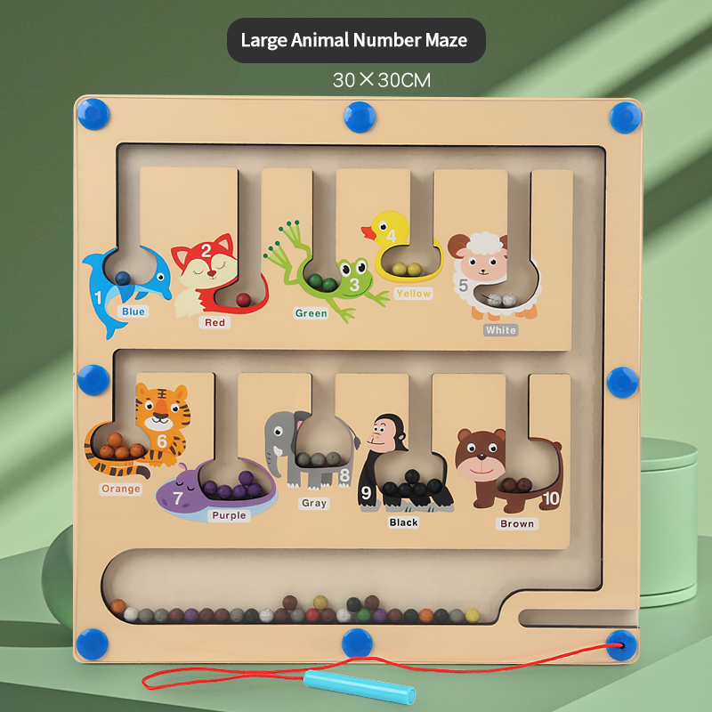 Children Learning Math Toy Education Game Montessori Wooden Counting Board Beads Tray Number Calculation Toy Kids Learning Math