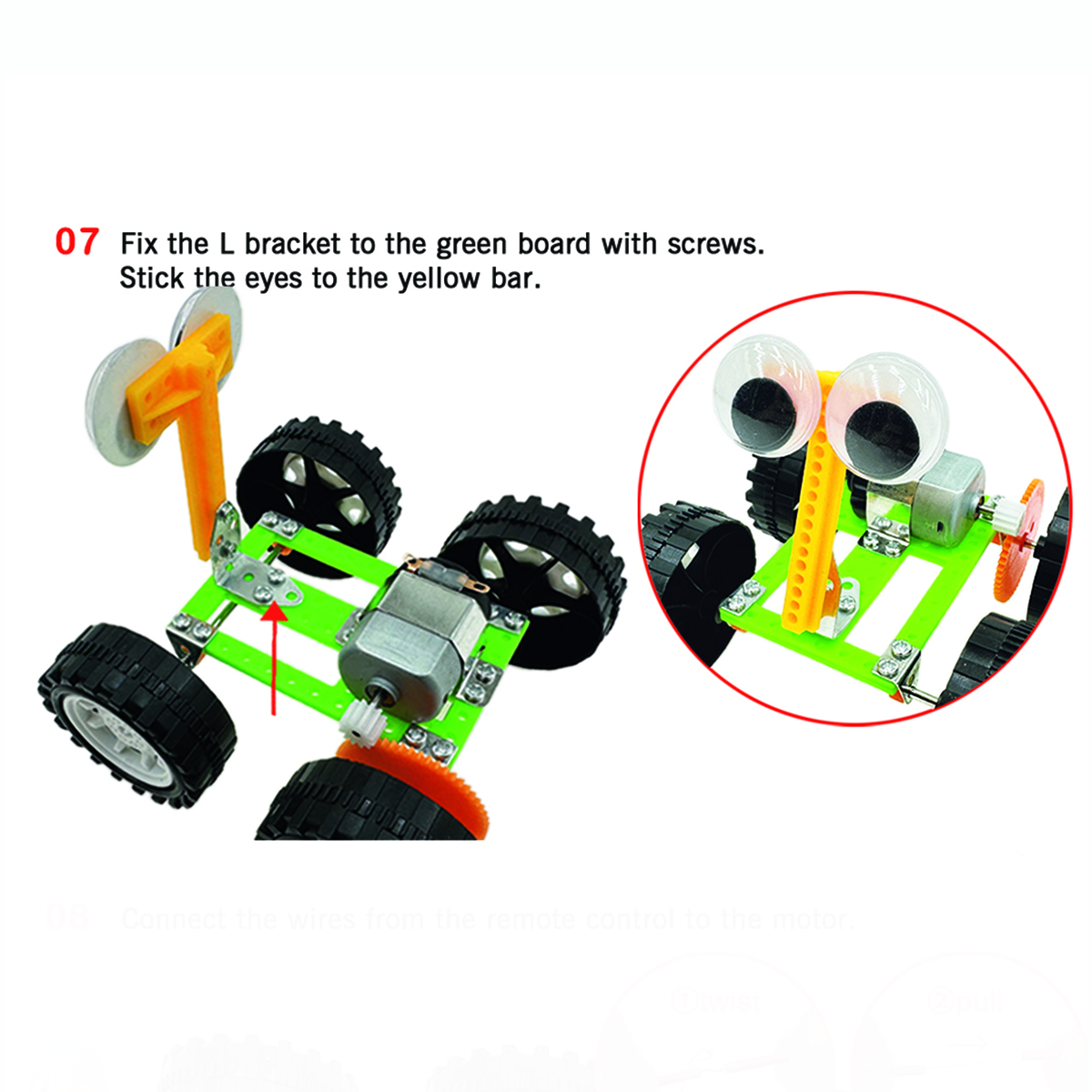 Wire-controlled vehicle robot detail 4