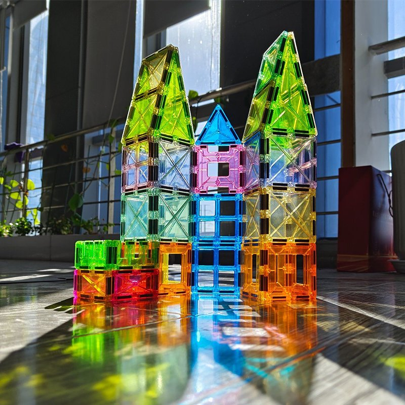 Magnetic Blocks Construction Kit Creative Stem Toys for Boys and Girls