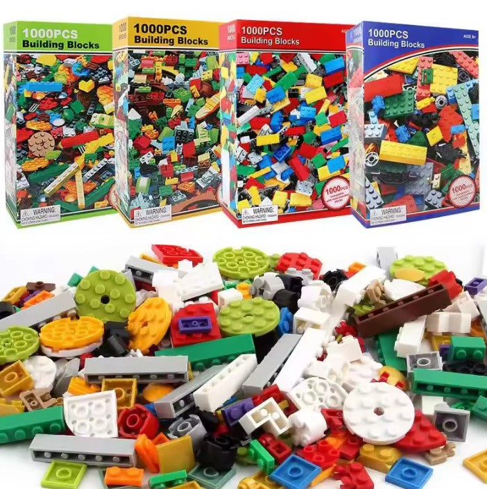 Custom Kids Educational Classic Creative Construction Bricks Toys Kits Assembly ABS Plastic 1000PCS Building Blocks Toy Set
