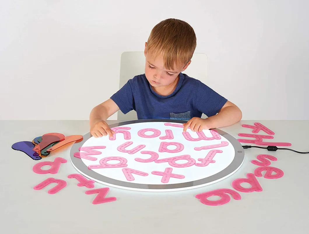 New Educational Sience Toys School Play Sensory Preschool LED Light Table Light Panel Pad for Kids