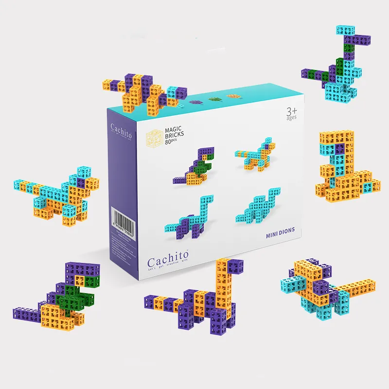 High Quality ABS Cube Building Block Toys for Kids Construction Creative Stem Toys