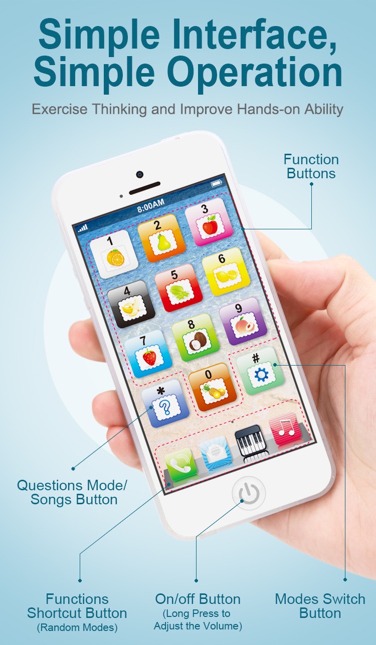 Toy Learning Phone detail 3