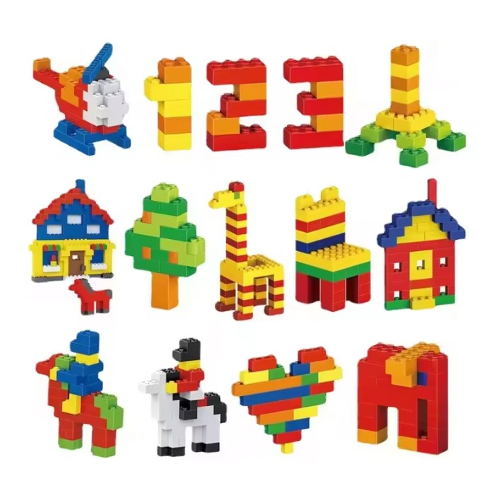 Custom Kids Educational Classic Creative Construction Bricks Toys Kits Assembly ABS Plastic 1000PCS Building Blocks Toy Set