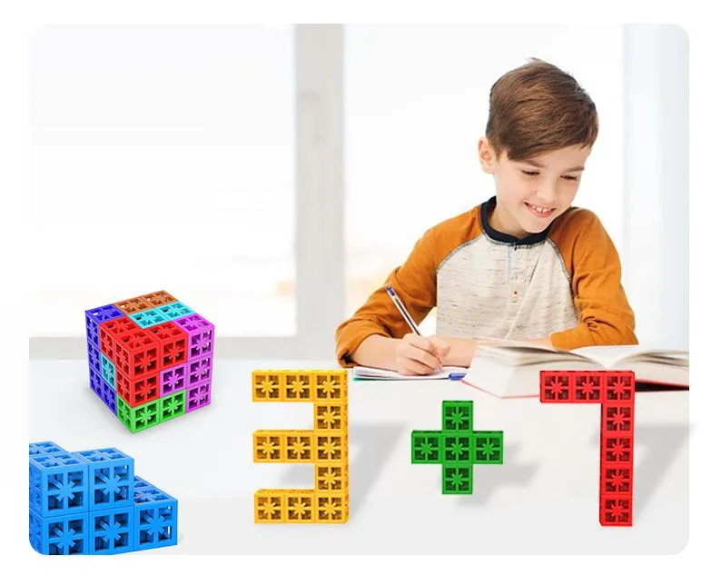High Quality ABS Cube Building Block Toys for Kids Construction Creative Stem Toys