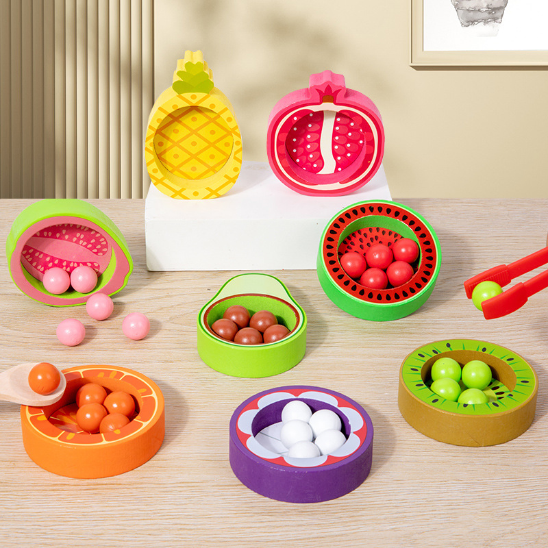 Wooden Fruit Classification Educational Toys Board Game