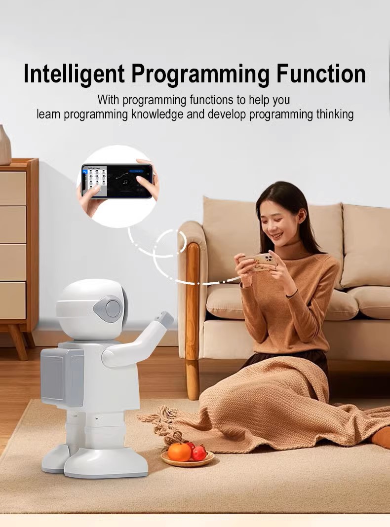 Smart Educational Chatting RGB LED Dancing Robot Toy with for & USB-C Programming Speaker-Creative Gift