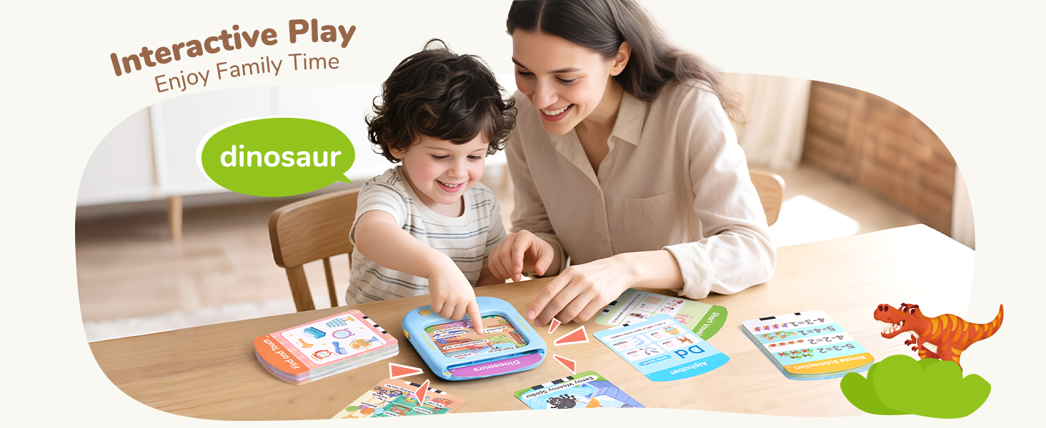 New Customized Kids Learning Tablet ABS Material Multiple Flash Cards Montessori Educational Toy Touch Sensor Sounds