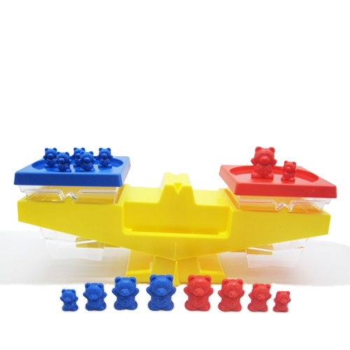 Education Math Junior Balance Scale with Math Bear Weights Toy for Kids