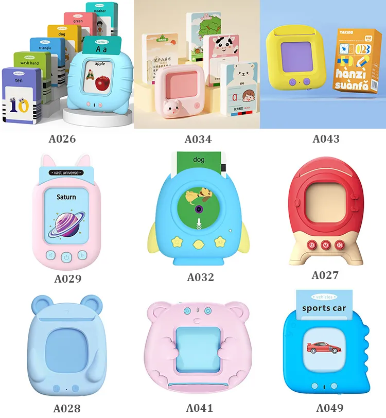 Toddler Flash Cards Learning Baby Flash Cards Learning Machine Educational Toys