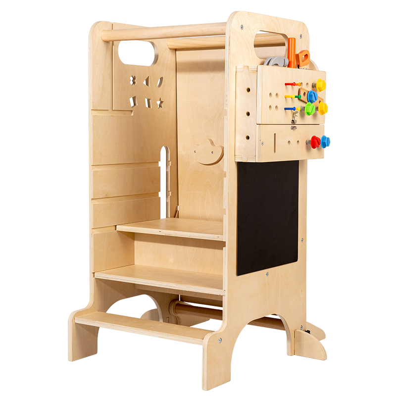 MultiFunctional Interactive Wooden Toddler Preschooler Early Education Activity Set Inspire Explore Create Engage Think for Kids