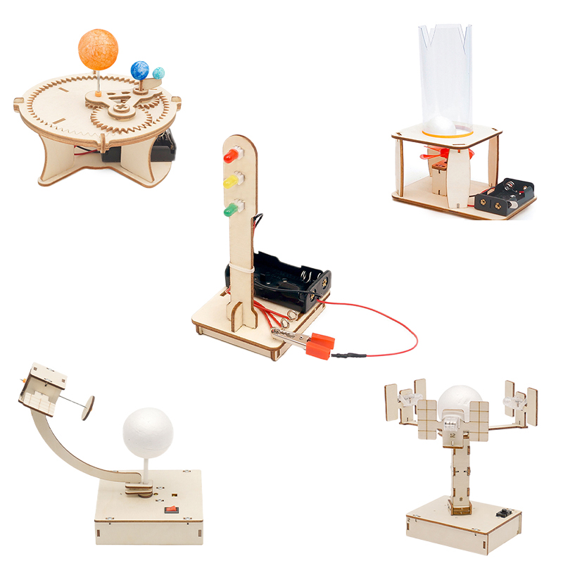 Diy Physics Engineering Teaching Aids Science Experiment Kit Wooden Educational Stem Toy for Primary School