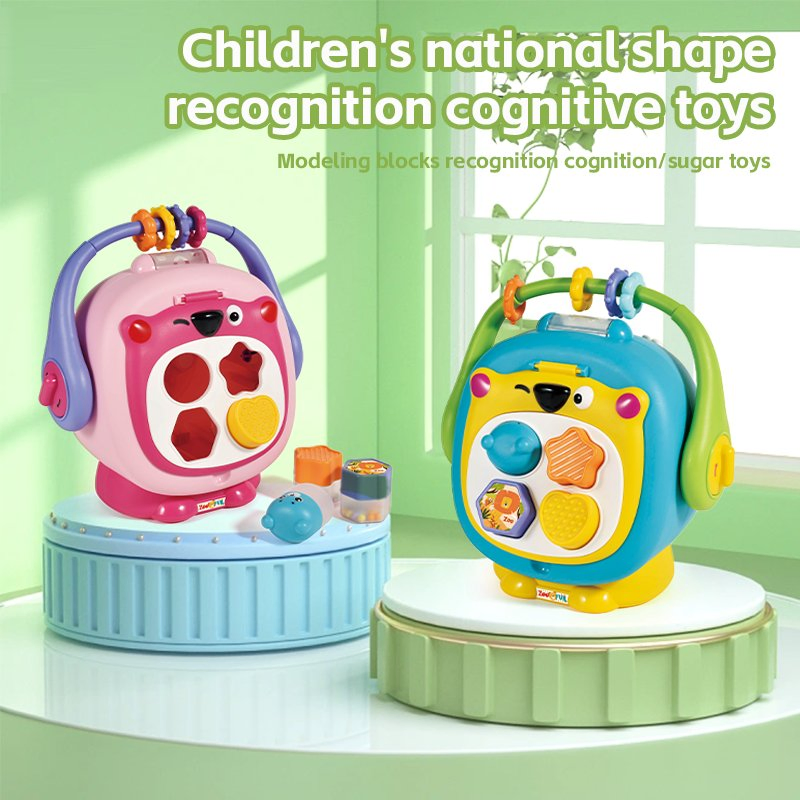 Practical Hot Sale Baby Learning Montessori Sensory Educational Toys Colorful Shape Blocks Sorting Game