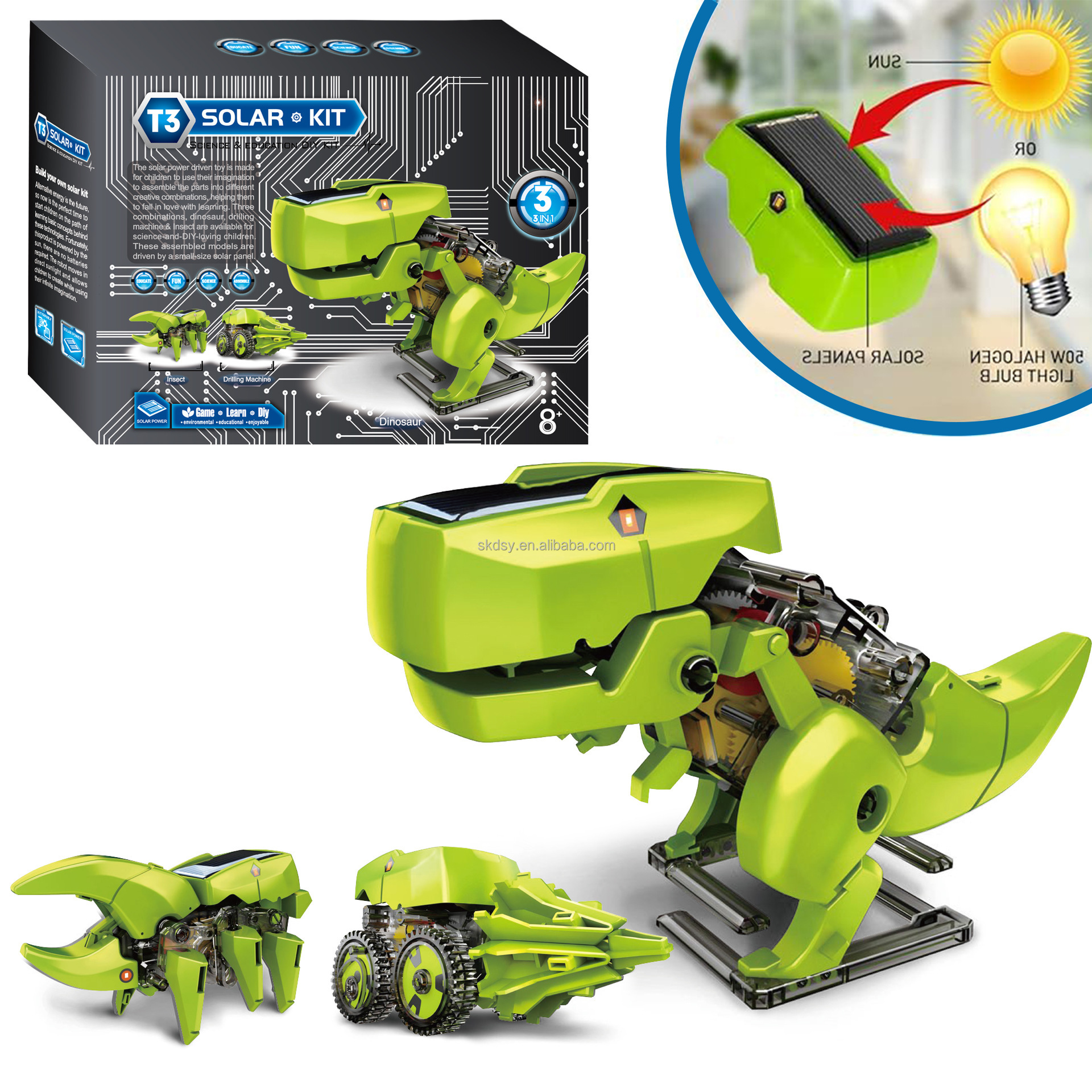 12-In-1 Solar Robot Kit