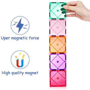 100 Pcs Magnetic Building Blocks for Kids Montessori Toy Set Kids' STEM Learning Toy Gift Promote Creativity for Kids