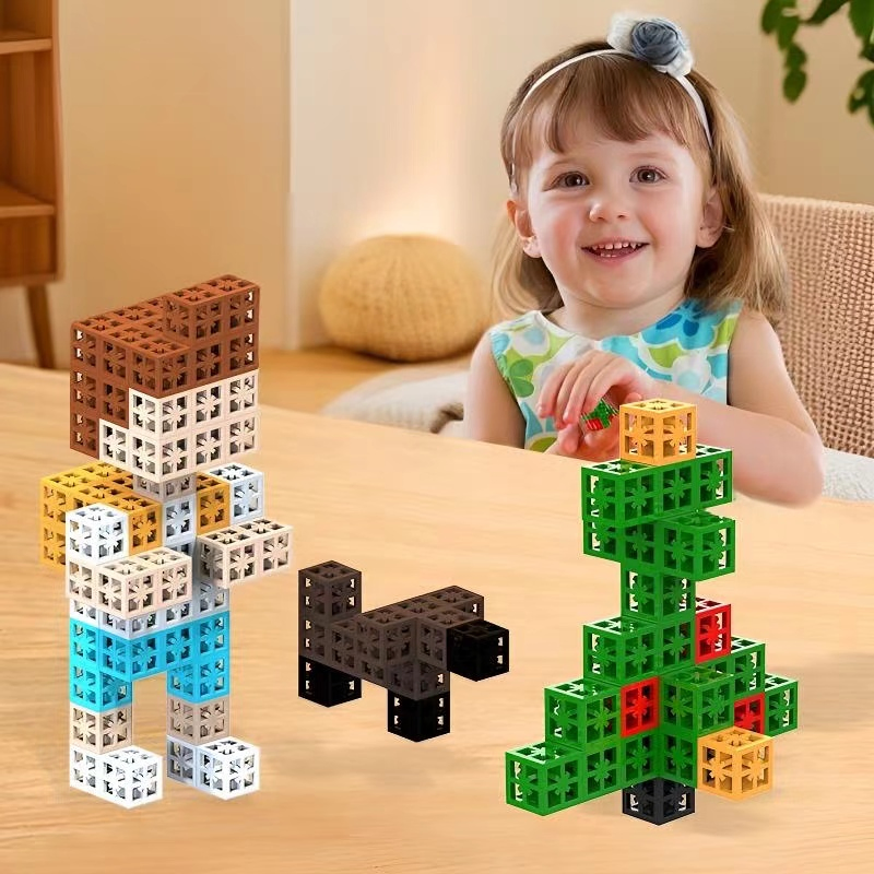 High Quality ABS Cube Building Block Toys for Kids Construction Creative Stem Toys