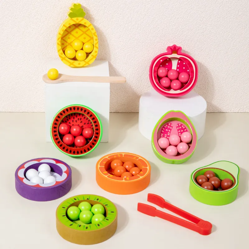 Wooden Fruit Classification Educational Toys Board Game