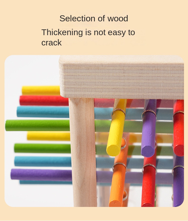 Wooden Stick Game Puzzle Dice Toy