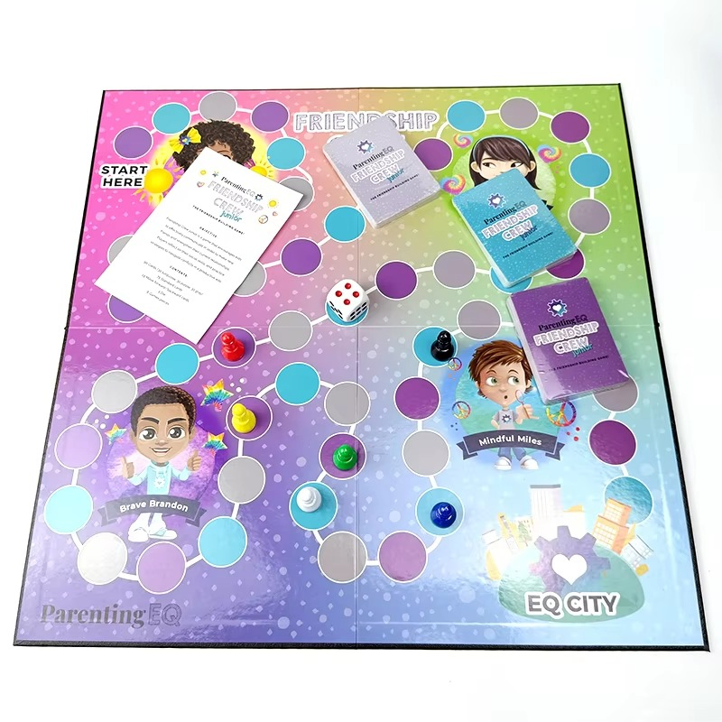 Manufacturer Custom Children's Matching Printed Paper Design Family Playing Card Educational Board Game for Kids