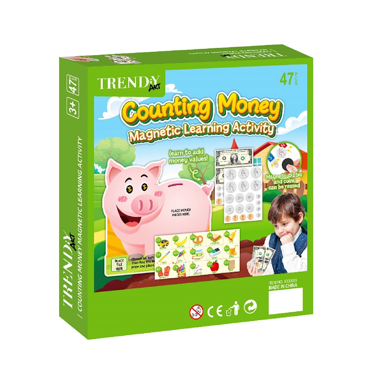 Magnetic Counting Money Learning Toy Kids Educational Math Game for Toddlers