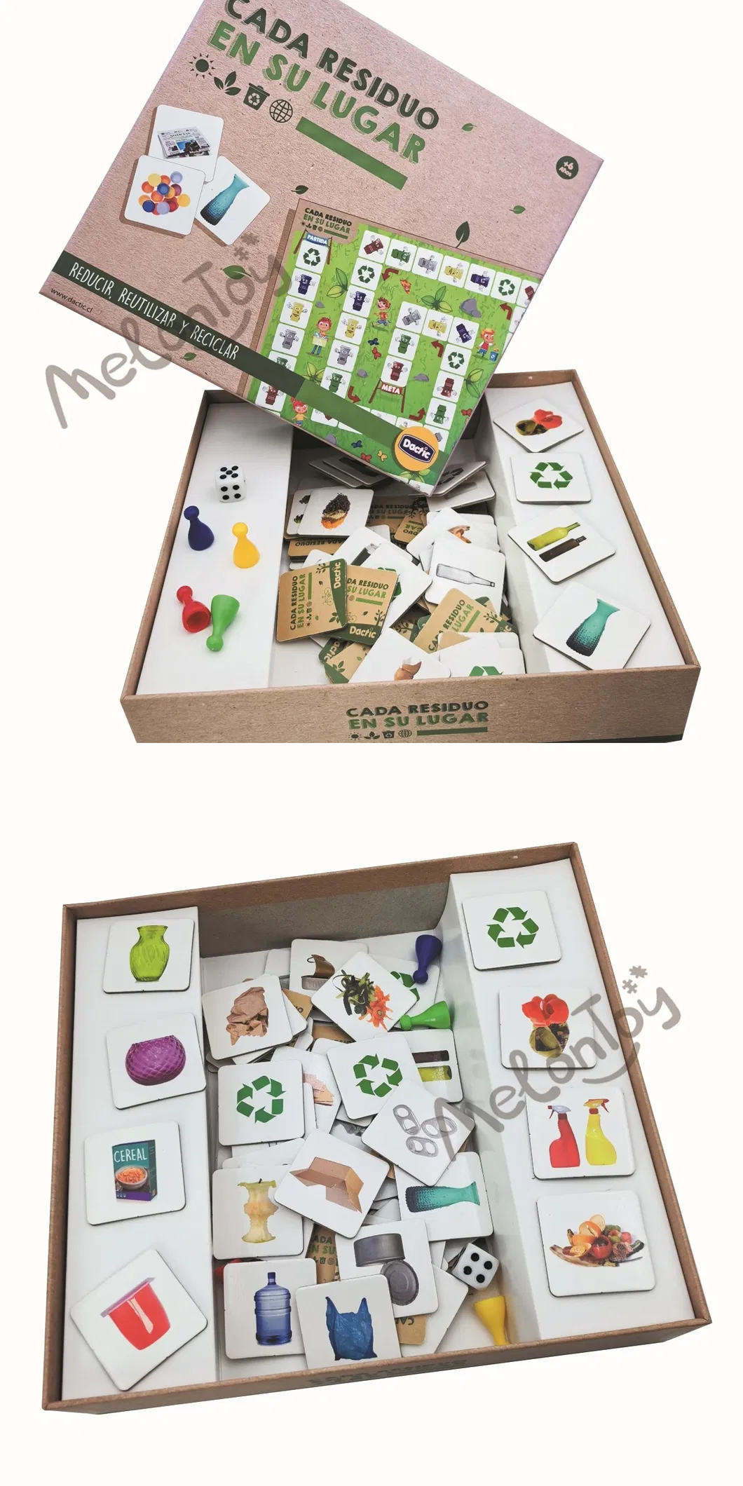 Strategy Board Games Educational Color Game Foldable Garbage Sorting Card Game