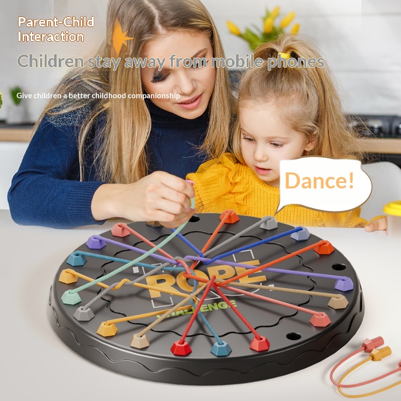 Plastic Rope-Untying Challenge Puzzle Toy Knot Rope Toy for Children's Logic Training