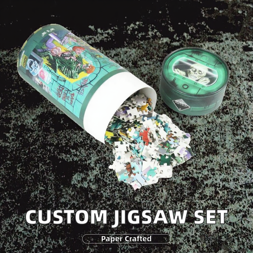 Personalised 1000-10000 Piece Paper Jigsaw Puzzles Cartoon Monster Japanese Logic Puzzle Toy for Adults Custom Made Brain Teaser