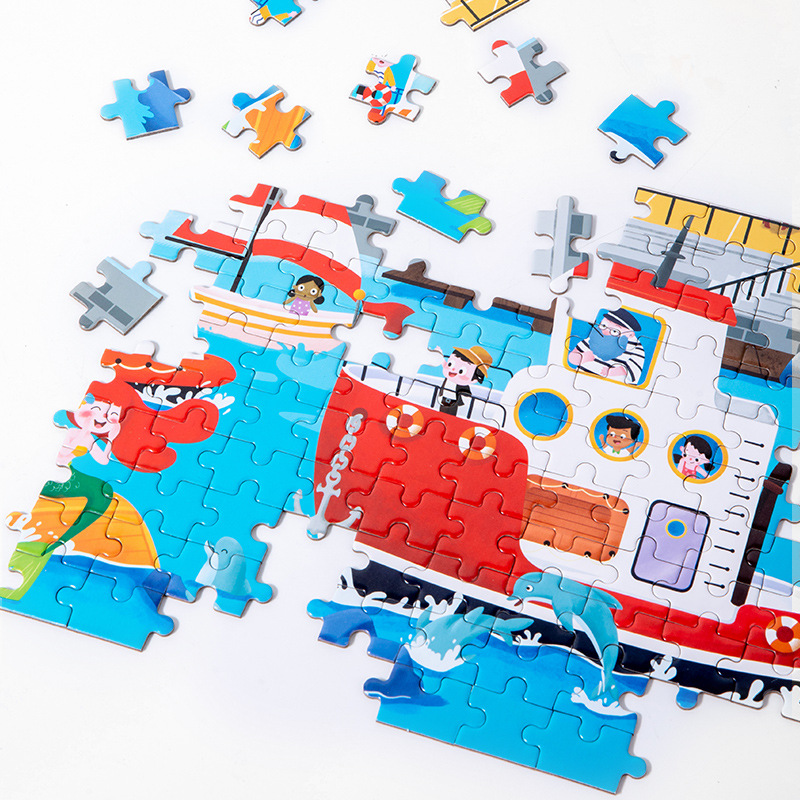 Children Early Education Seven Steps Level up Jigsaw Puzzle Toy Logical Thinking Training Kids Educational Wooden Puzzle Toy