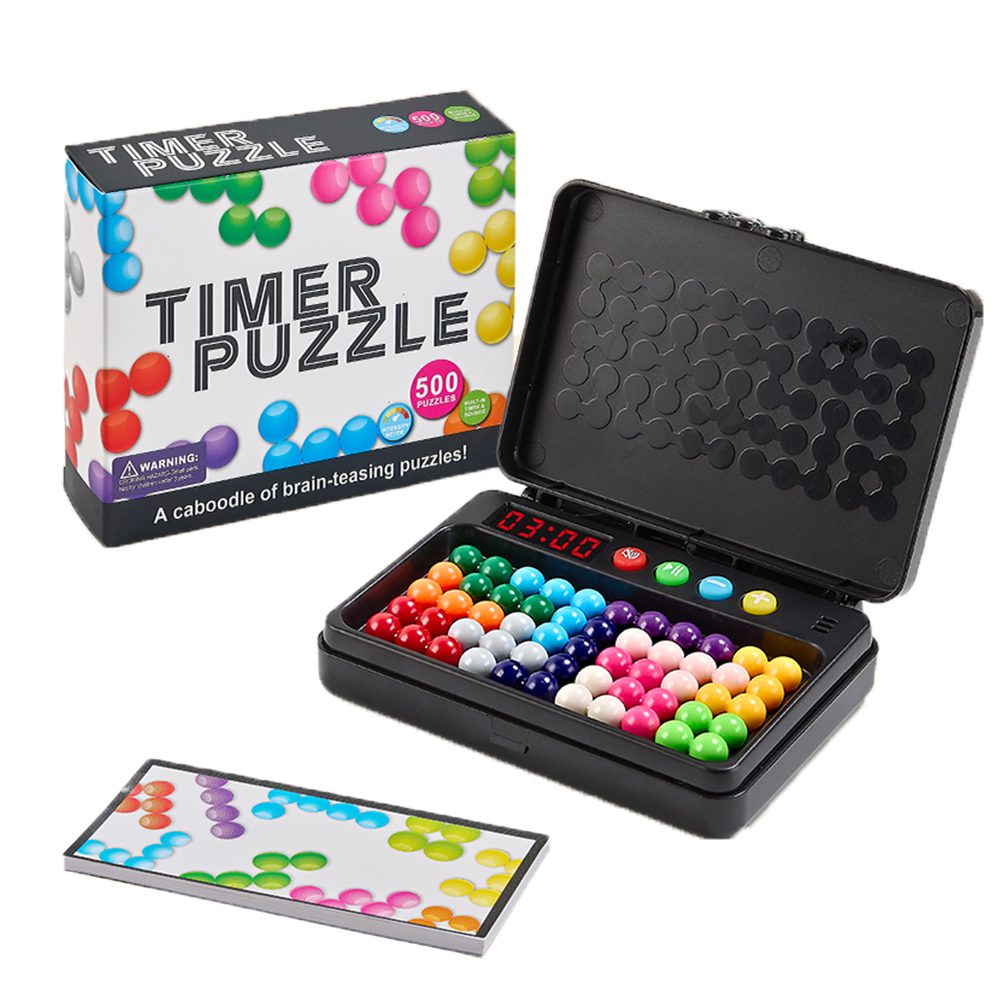 MILI Equipped with Timer 3D Magic Bead IQ Puzzle Matching Games Educational Toys Interactive Logical Thinking Training
