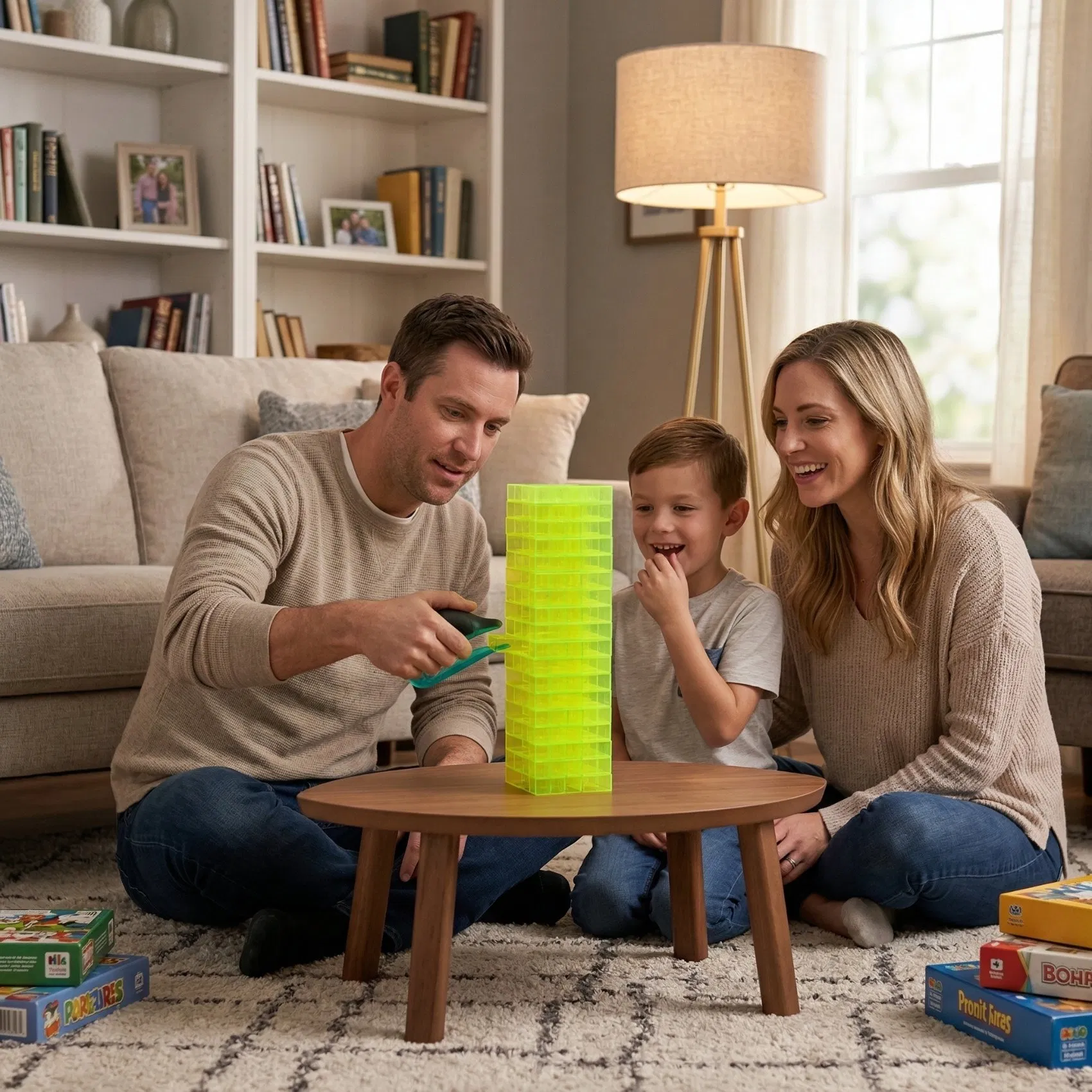 Bulk Wholesale Vibrating Clip Cube Stacking Building Blocks Game Multiplayer Interactive Educational Kids Party Toy