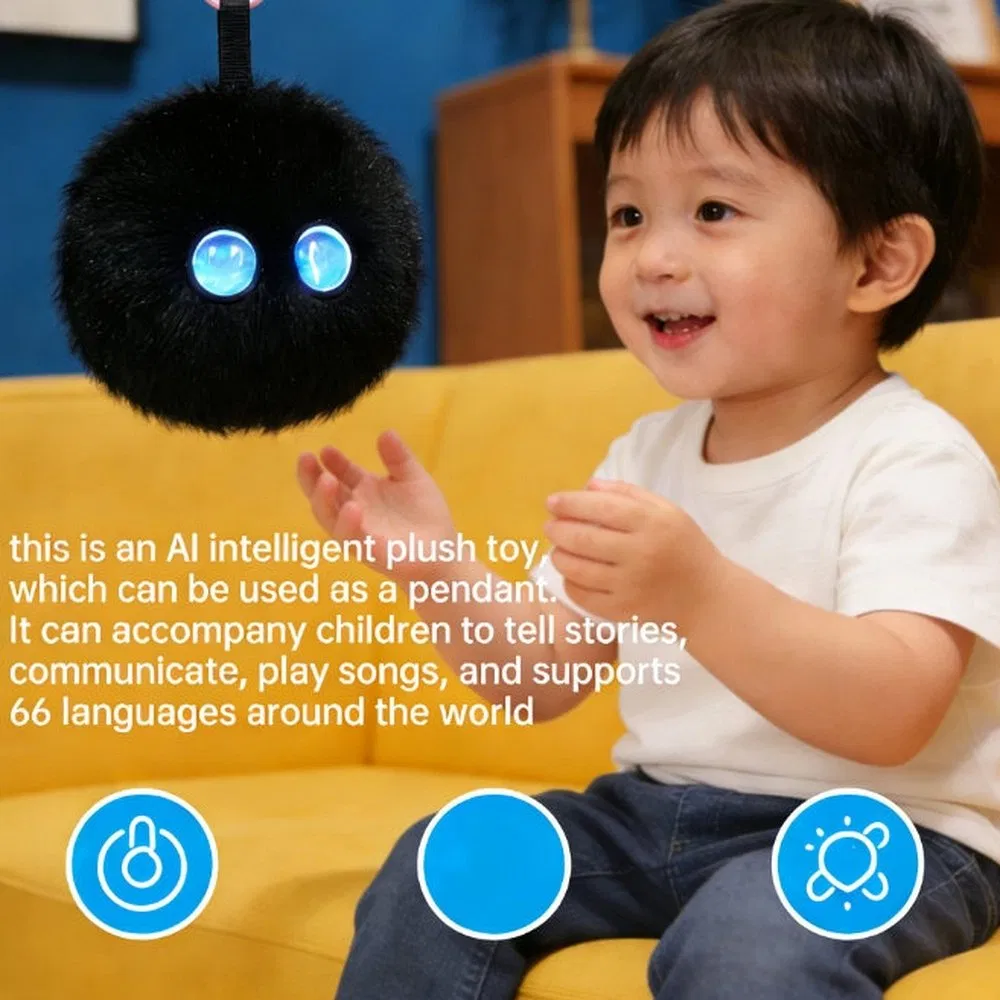 Eco-Friendly Cotton Custom Ai Talking Plush Toy for Cognitive Development