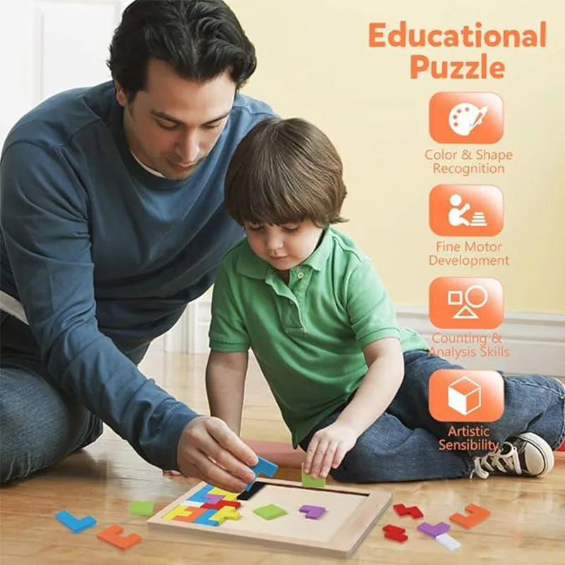 Creative Building Block Puzzle Set for Kids and Adults, Educational Construction Toy