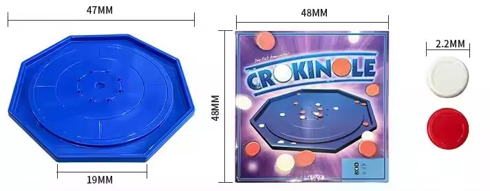 Board Game Plastic Educational Toy Crokinole Chess Game