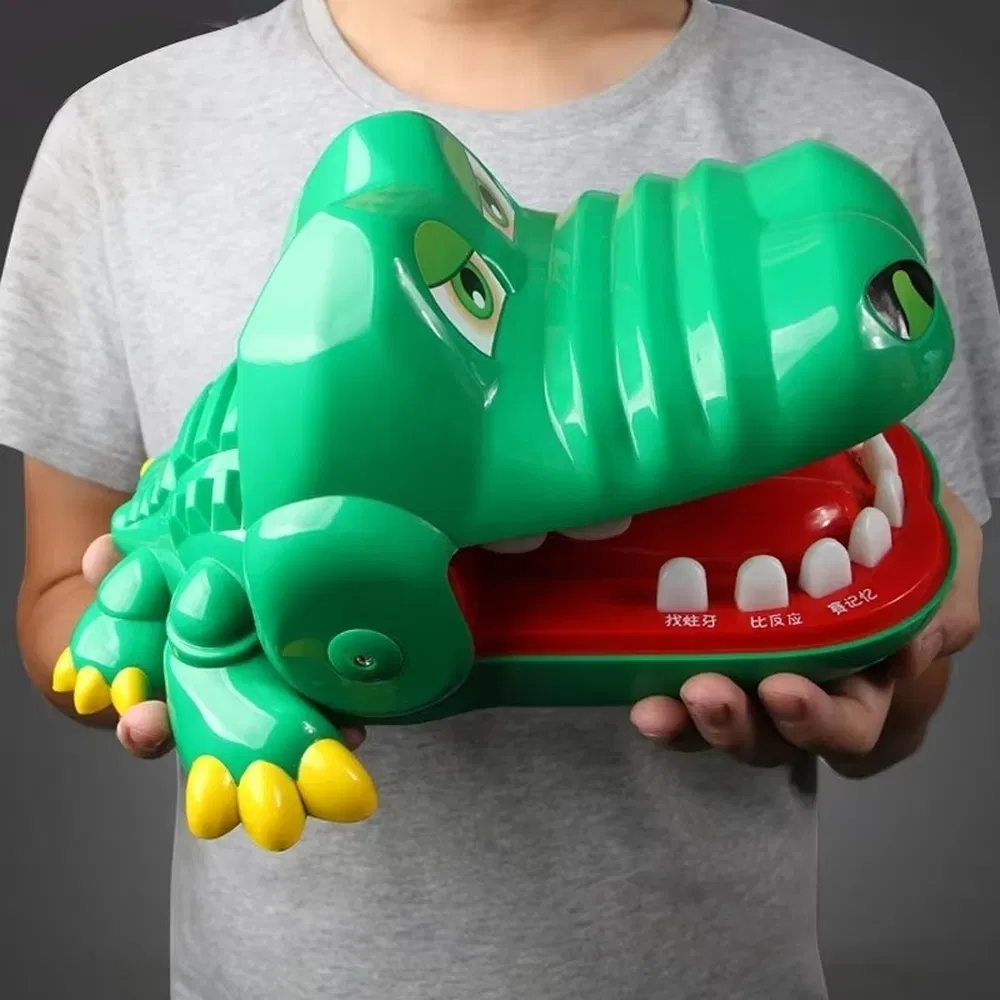 Puzzle Solving Child Novelty Plastic Material Crocodile Shape Fun Toys